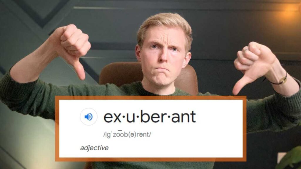 exuberant spending youtube thumbnail