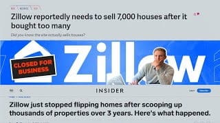 youtube thumbnail for Zillow is dumping 7,000 homes at a discount
