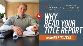 youtube thumbnail for Why Read Your Title Report